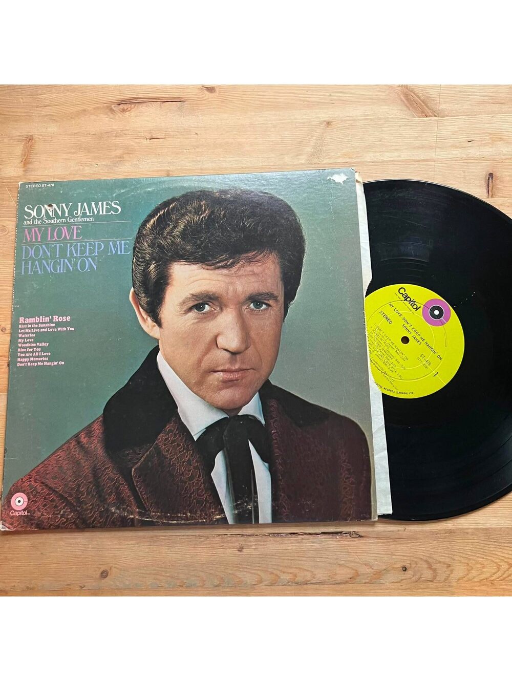 Sonny James - My Love Don't keep me Hangin' On 33rpm VG+ VR16